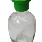 Thumbnail image #1 for Town Equipment 19716/DZ Round Glass Soy Sauce Dispenser with Green Pour Lid Case of 12