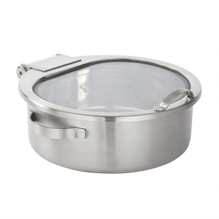 Product image #1 for American Metalcraft Synergy 9 Qt Round Stainless Steel Chafer