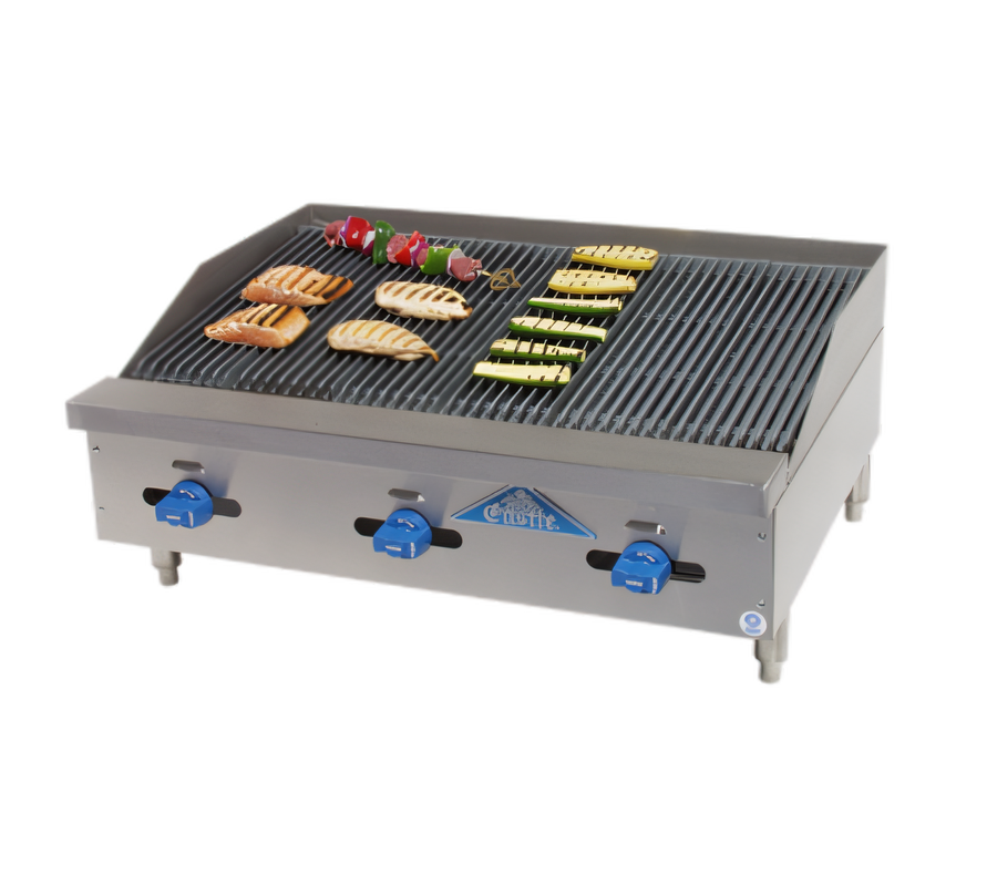 Product image #1 for Comstock-Castle Castle Series 48-Inch Countertop Gas Char-Broiler with Manual Controls and Cast Iron Grates