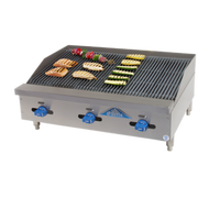 Comstock-Castle Castle Series 48-Inch Countertop Gas Char-Broiler with Manual Controls and Cast Iron Grates
