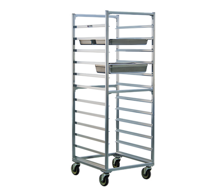 Product image #1 for New Age Full-Height Open-Side Side-Loading Steam Table Pan Rack for 20 12 x 20 Pans, Aluminum