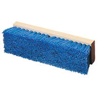 Flo-Pac 10-Inch Hardwood Deck Scrub Brush with Blue Polypropylene Bristles, Handle Not Included