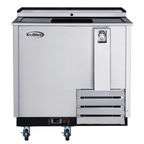 Thumbnail image #1 for Koolmore KM-BOC36-SS 36-Inch Stainless Steel Commercial Bottle Cooler, 9 Cu. Ft., Built-In Opener, Automatic Defrost
