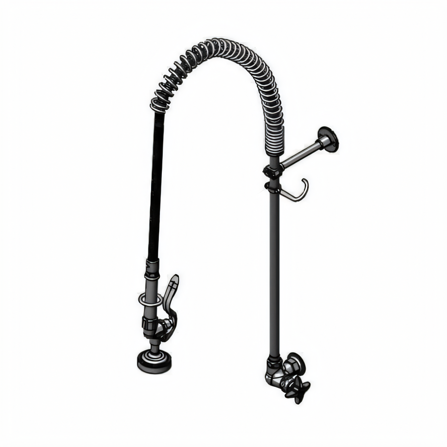 Product image #1 for EasyInstall Wall-Mount Single-Temperature Pre-Rinse Unit with 22-Inch Riser