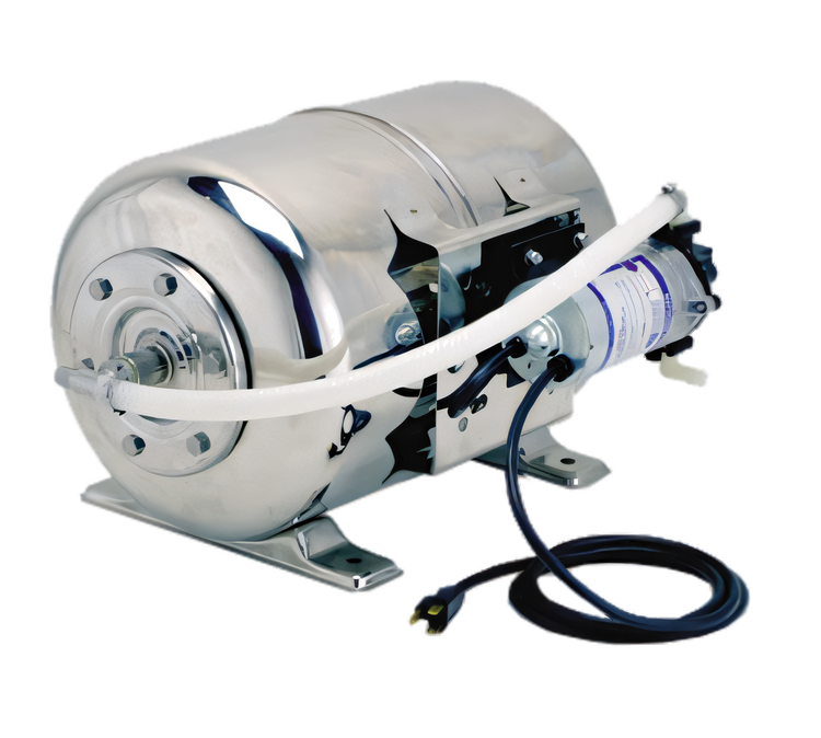 Product image #1 for ShurFlo Maxi Water Boost System with 90 PSI Pump and 6 Gallon Tank, 115V, 1/2 Inch Barb Fittings