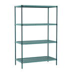 Thumbnail image #5 for Metro Super Erecta Pro PR-247263K3-S-4 4-Shelf Stationary Polymer Shelving Starter Unit, 24"W x 72"D x 63"H, Green