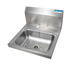 Thumbnail image #1 for BK Resources 14 x 10 Wall-Mounted Hand Sink with 304 Stainless Steel Bowl
