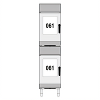 Lainox Marine Version Compact Combi Oven Stacking Kit with Feet, 75.2-Inch High