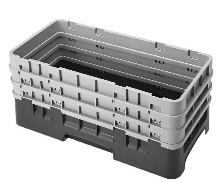 Product image #2 for Cambro Camrack Half Size Base Rack with 3 Extenders, 1 Compartment, Cranberry