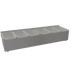 Thumbnail image #1 for Glastender Countertop Condiment Dispenser / Bar Garnish Caddy, Stainless Steel, 6 Pint Cups