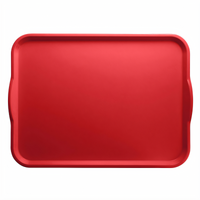 Cambro Camtray® 14 x 18 Rectangular Fiberglass Dietary Tray with Handles, Signal Red