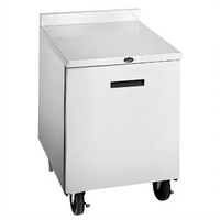 Randell 27-Inch One-Section Undercounter Reach-In Freezer, 5.7 Cu. Ft., Left-Hinged Solid Door, Self-Contained R290