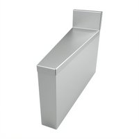BK Resources 10° Rear Angle Underbar Corner Filler, 18-Gauge Stainless Steel