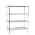 Thumbnail image #1 for Metro Super Erecta Stationary Starter Wire Shelving Unit, 42 x 24 x 63 Inches, 4 Shelves, Metroseal Gray