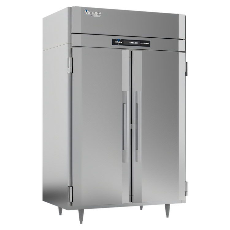 Product image #1 for Victory UltraSpec™ Two-Section Reach-In Freezer, 44.57 Cu. Ft., Standard Depth, Self-Contained, Top-Mounted, Solid Doors