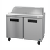 Thumbnail image #1 for Hoshizaki Steelheart SR48B-12 48-Inch Two-Section Sandwich Top Refrigerated Prep Table with 12-Pan Rail