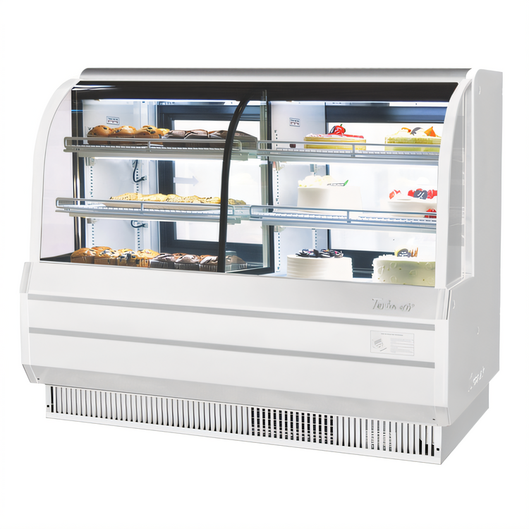 Product image #1 for Turbo Air 60-1/2 Inch Curved Glass Self-Contained Combination Bakery Display Case with Refrigerated and Dry Sections