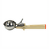 Thumbnail image #1 for Winco Deluxe #10 Thumb Press Stainless Steel Disher, 3-1/4 oz, Ivory Handle
