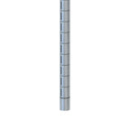 Thumbnail image #1 for Metro Super Erecta qwikSLOT 33UPQ Mobile Wire Shelving Post, 34-1/2"H, Zinc, 1" Slot Intervals