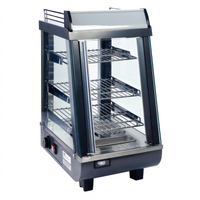 Winco Heated Countertop Food Display Merchandiser, 13-1/2 Inch Wide, 3-Shelf