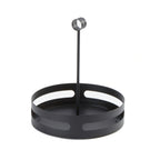 Thumbnail image #1 for American Metalcraft SCHB7 Round Black Steel Single-Compartment Condiment Rack Case of 12