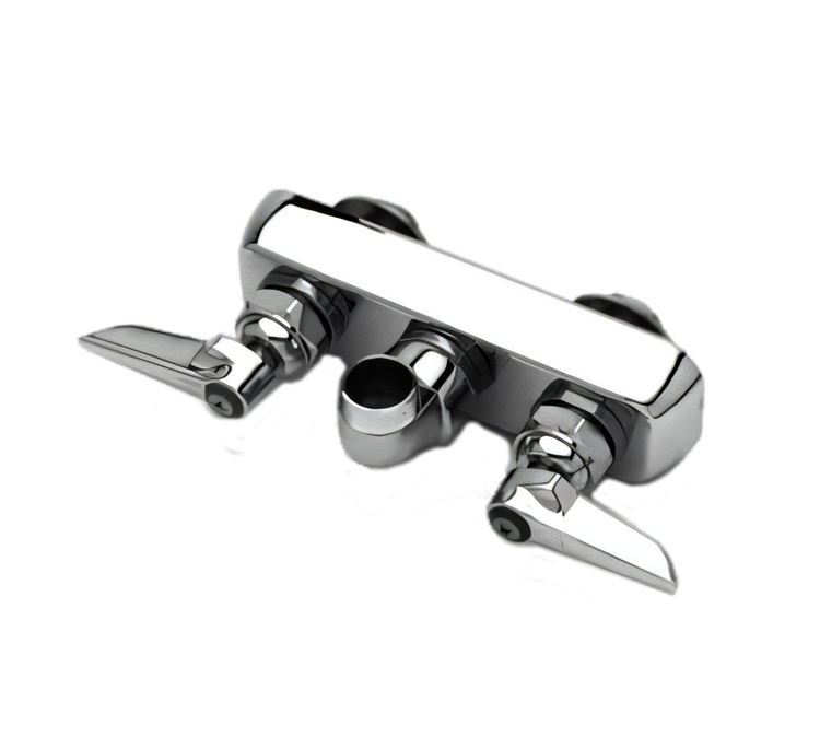 Product image #1 for T&S Brass Workboard Faucet, Less Nozzle, Backsplash Mount, 3-1/2 Inch Centers, Low-Lead