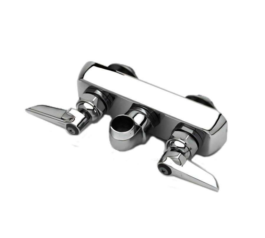 Product image #1 for T&S Brass Workboard Faucet, Less Nozzle, Backsplash Mount, 3-1/2 Inch Centers, Low-Lead