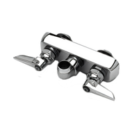T&S Brass Workboard Faucet, Less Nozzle, Backsplash Mount, 3-1/2 Inch Centers, Low-Lead