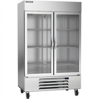Beverage-Air Horizon Series 46.15 Cu. Ft. Two-Section Bottom-Mount Glass Door Reach-In Refrigerator