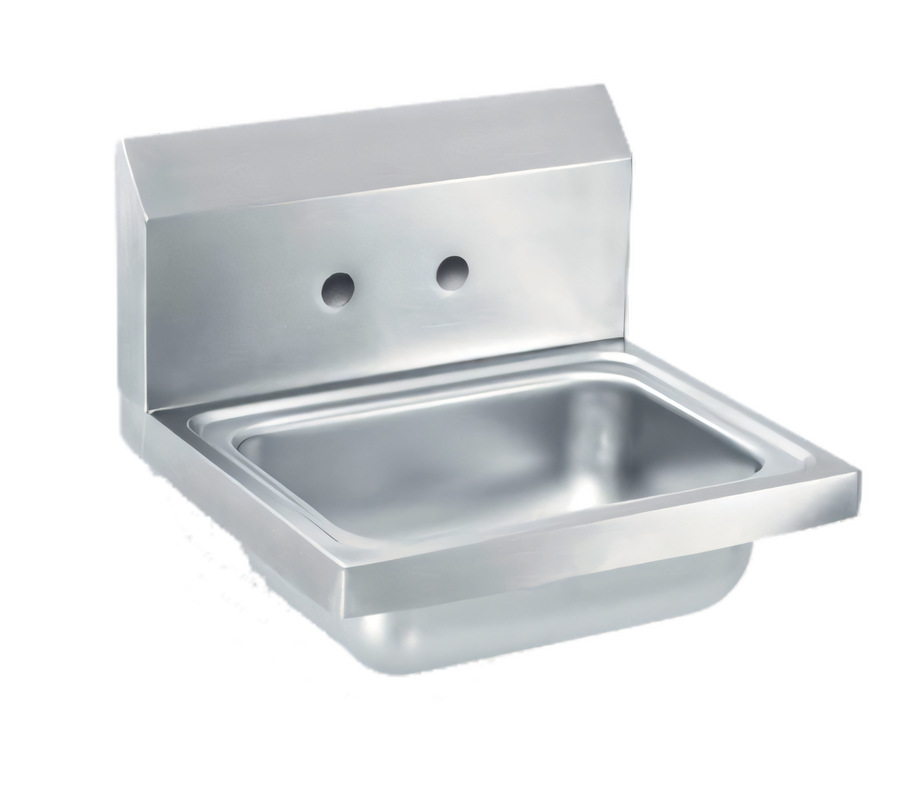 Product image #1 for Vollrath Wall-Mount Hand Sink with Strainer, 17 x 15 Inch, 2-Hole