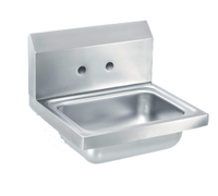 Vollrath Wall-Mount Hand Sink with Strainer, 17 x 15 Inch, 2-Hole