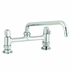 Thumbnail image #1 for equip 8-Inch Center Deck-Mount Manual Faucet with 10-Inch Swing Nozzle and Lever Handles