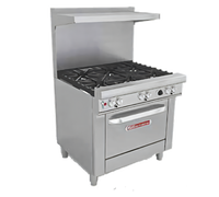 Southbend Ultimate 36-Inch Gas/Electric Restaurant Range with 6 Open Burners and Electric Hybrid Convection Oven