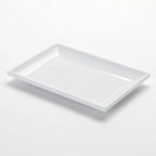Thumbnail image #1 for American Metalcraft MMP8 Mini Rectangular Melamine Serving Plate, White, 8-1/2 x 5-3/4 x 1 Inch Case of 48