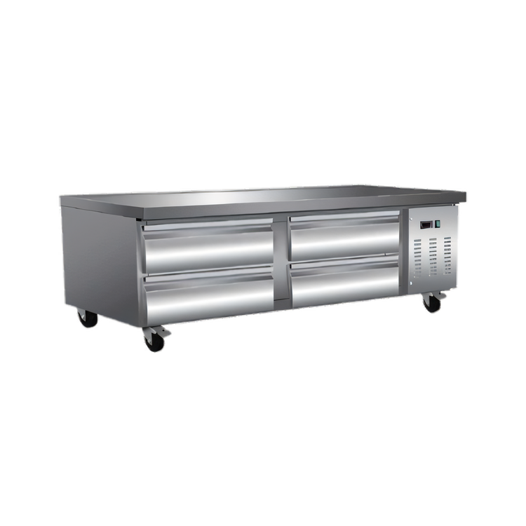 Product image #1 for Maxx Cold X-Series Four-Drawer Refrigerated Chef Base, 11.1 Cu. Ft., Stainless Steel