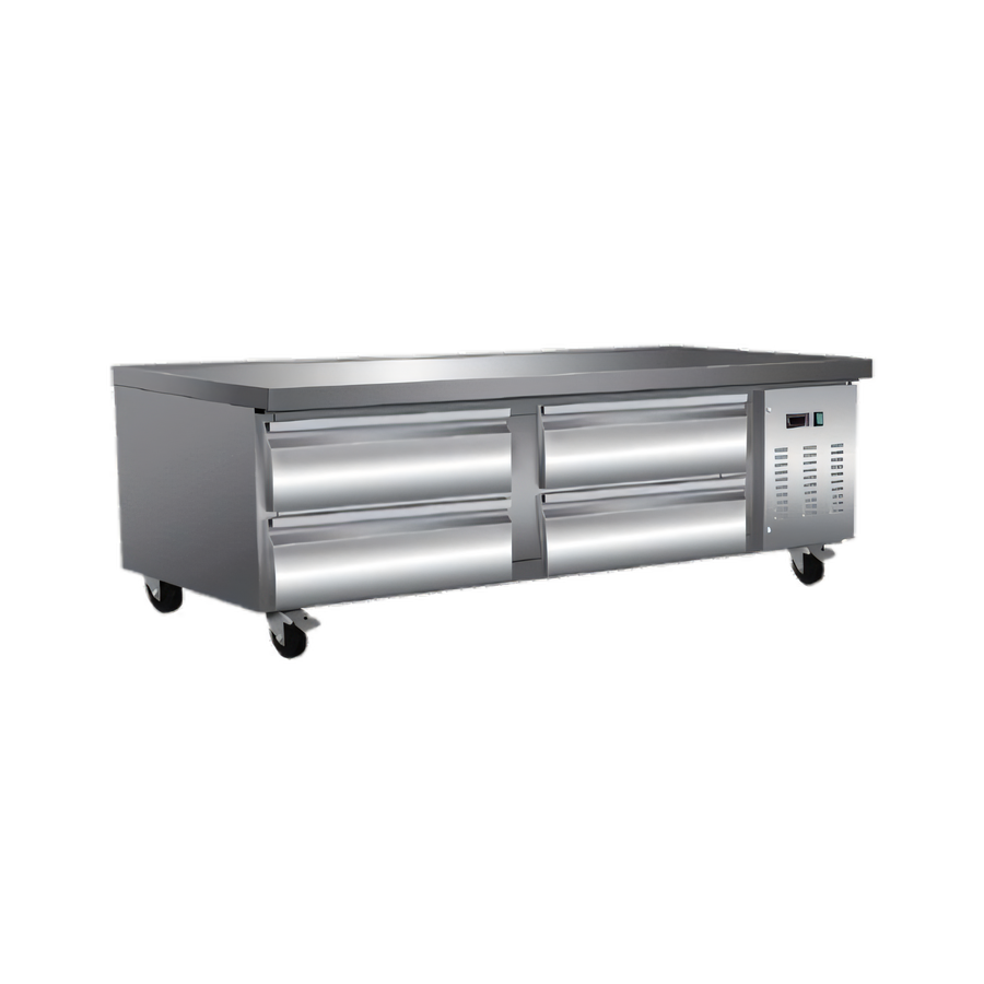 Product image #1 for Maxx Cold X-Series Four-Drawer Refrigerated Chef Base, 11.1 Cu. Ft., Stainless Steel