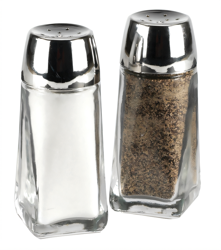 Product image #1 for Anchor Hocking Foodservice 12866S Continental Salt and Pepper Shakers