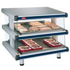 Thumbnail image #6 for Hatco Quick Ship GR2SDS36DL1420P Countertop Merchandising Display Warmer, 2 Slanted Aluminum Shelves, Thermostatic Base, Infrared Top Heat
