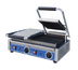 Thumbnail image #1 for Globe Double Countertop Electric Bistro Panini Grill with Grooved Cast Iron Plates