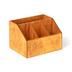 Thumbnail image #1 for American Metalcraft 4-Compartment Natural Poplar Wood Rectangular Condiment Caddy