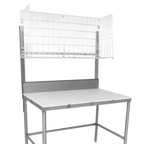 Thumbnail image #1 for John Boos MBR01A Table-Mount Stainless Steel Meat Boat Rack, 36 x 12 x 25 Inches