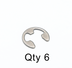 Thumbnail image #1 for T&S Brass E-Style Snap Ring, New Style Replacement Part