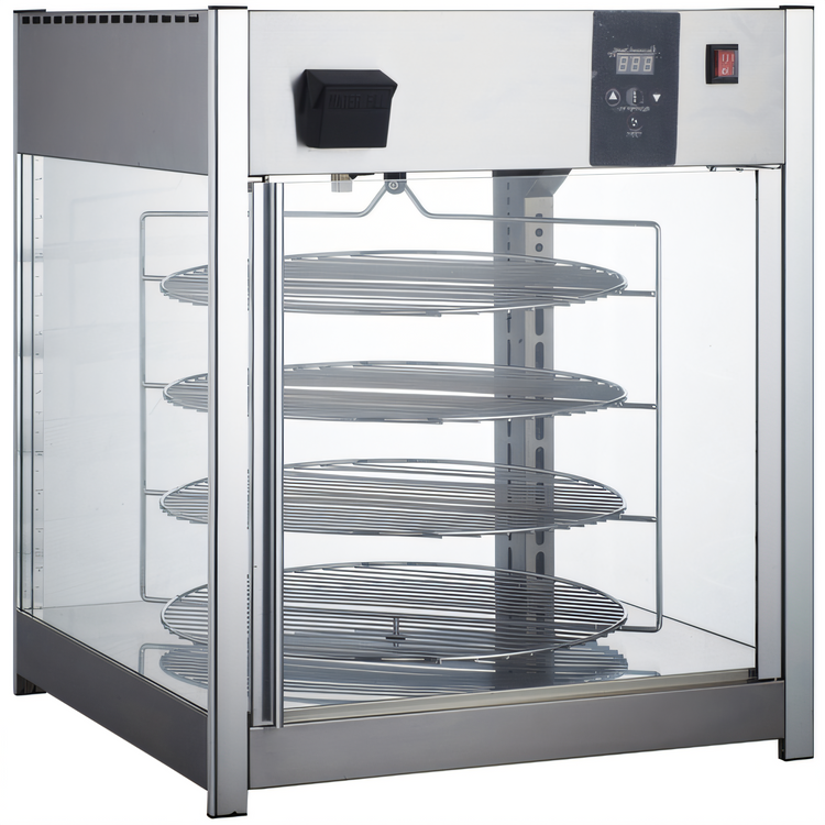 Product image #1 for Countertop Full Service Heated Display Case with 4 Rotating Shelves