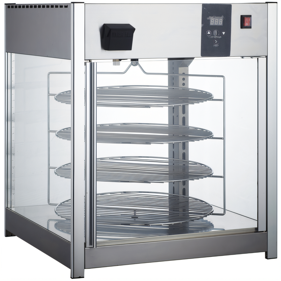 Product image #1 for Countertop Full Service Heated Display Case with 4 Rotating Shelves