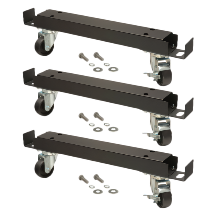 Product image #1 for Back Bar Cooler Channel Bar Set with 3-Inch Wheels, Fits Models Up to MDD94