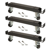 Back Bar Cooler Channel Bar Set with 3-Inch Wheels, Fits Models Up to MDD94