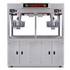 Thumbnail image #1 for Gold Medal 2873-00-815 Twin 32-oz Popcorn Popper Machine, 72-Inch Floor Model with Infinity Filtration and Dual Oil Dispense