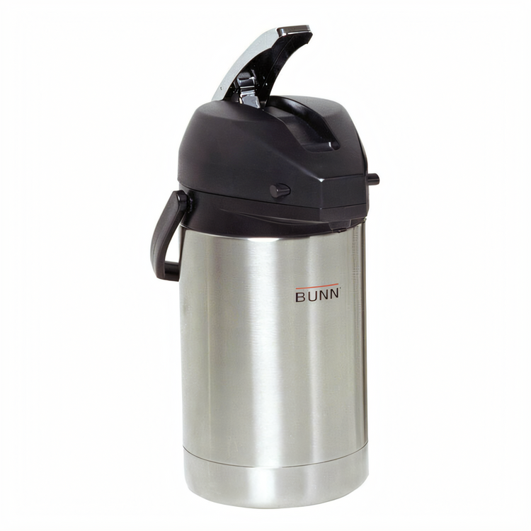 Product image #1 for BUNN 2.5 Liter Stainless Steel Lever-Action Airpot Coffee Server