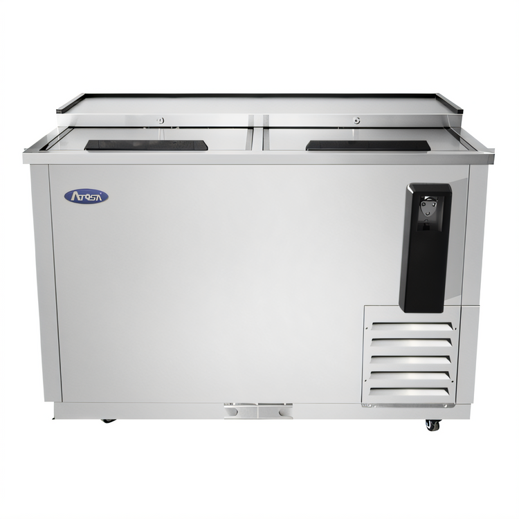 Product image #1 for Atosa MBC50GR 49-3/8-Inch Horizontal Bottle Cooler with Side-Mount Self-Contained Refrigeration, 11.7 Cu. Ft.