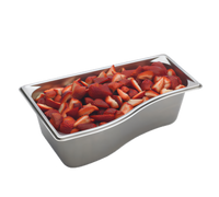 Vollrath Super Pan® Super Shapes 1/3 Size Solid Wild Pan Outer Pan, 3.8 Quart, 22 Gauge Stainless Steel